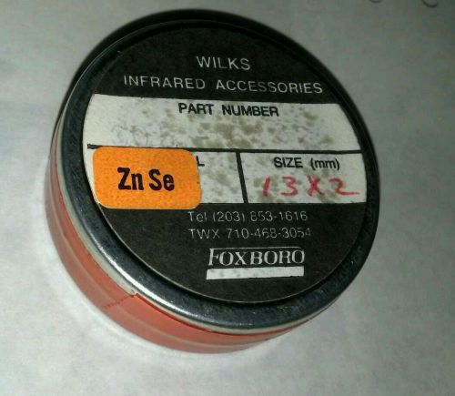 Wilks infrared accessories znse lens filter 13 x 2 mm foxboro for sale
