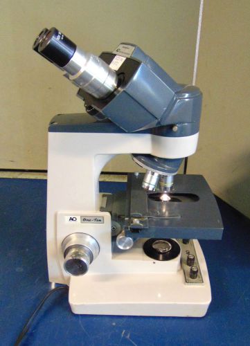 American Optical 1130 Illuminator Microstar Microscope  Works! S572