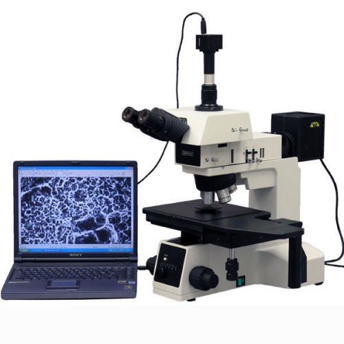 50x-2500x b&amp;d polarizing metallurgical microscope + 5mp camera win/mac for sale