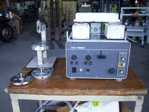 Struers primopress mounting press lab hydraulic dual cylinder programmable for sale