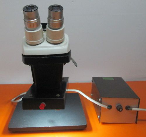 CAMBRIDGE INSTRUMENTS MICROSCOPE WITH LIGHT SOURCE