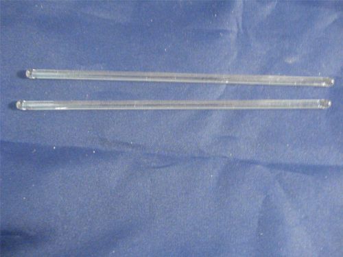 (2)  pyrex glass lab stir rods 6&#034; inches long  6 mm diamter rod mixers stir tool for sale