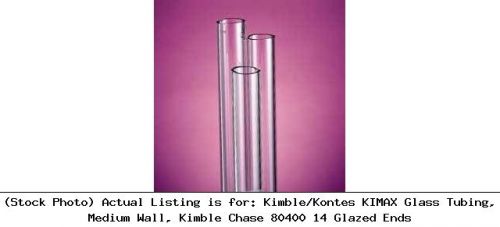 Kimble/Kontes KIMAX Glass Tubing, Medium Wall, Kimble Chase 80400 14 Glazed Ends
