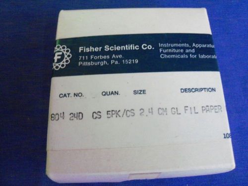 Fischer Scientific Factory Sealed NOS Glass Micro Filters  9-804-24D 2.4cm