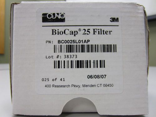 Cuno biocap 25 a series filter bc0025l01ap for sale