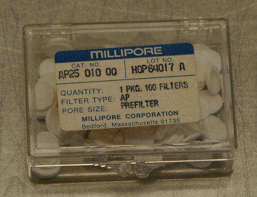 (qty 100) Millipore AP2501000 glass fiber prefilter 10mm NEW