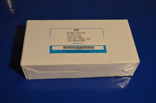 Whatman 1202-150 quantitative filter paper 8 micron grade 2v150mm dia 100circles for sale