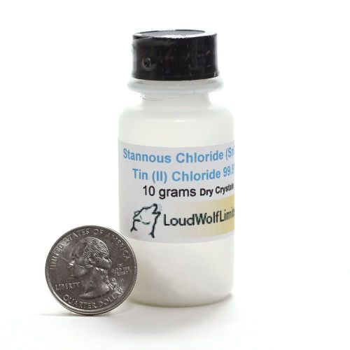 Stannous chloride  dry powder for gold test solution  10g  ships fast from usa for sale