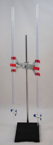 50ml+100 ml glass burets-support stand calibrate heads for sale