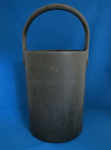Fisher Scientific Safety Tote Bottle Carrier Rubber Bucket