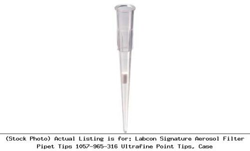 Labcon signature aerosol filter pipet tips 1057-965-316 ultrafine point tips for sale