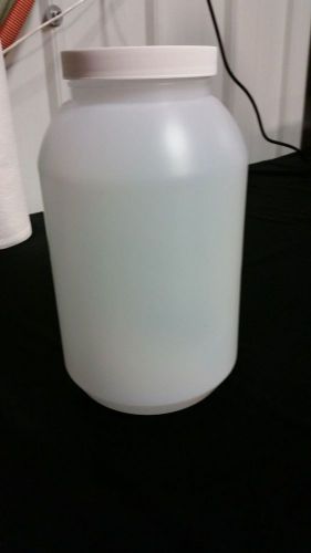 Fisher Scientific 4 liter HDPE Wide Mouth Round Bottle (Set of 4)