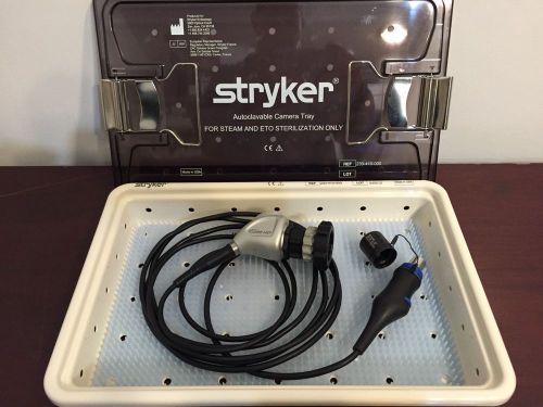 Stryker 1288-210-105 camera head with1488 coupler ideal eyes zoom c-mount + tray for sale