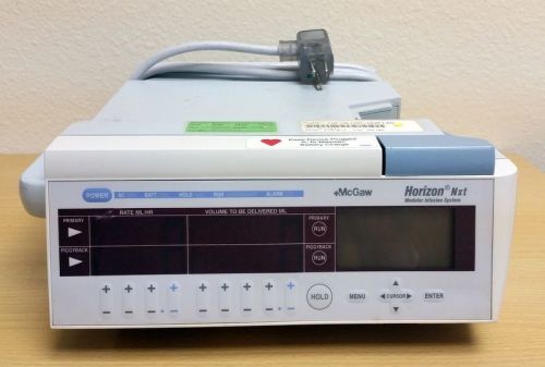 B braun nxt horizon iv pump with new battery, patient ready (90 days warranty) for sale