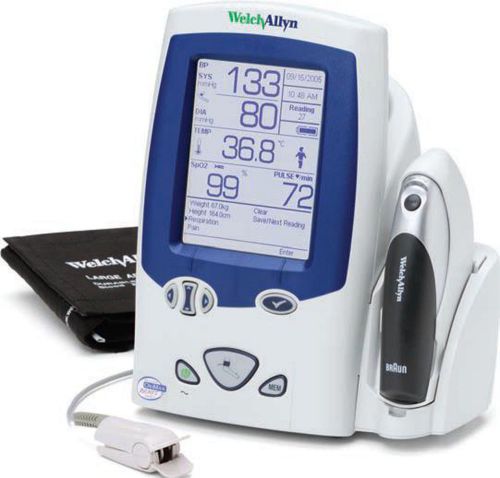 Welch allyn spot vital signs , bp &amp; braun thermometer for sale