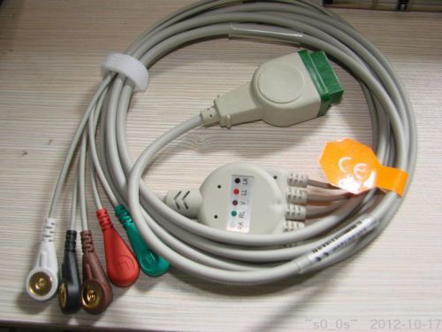 New 3rd-party ecg cable 5 leads for ge marquette eagle dash 3000 4000 5000 for sale