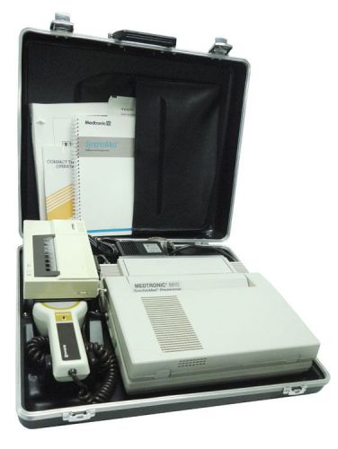 Medtronic 8810 medical synchromed programmer +telpar thermal printer +case parts for sale