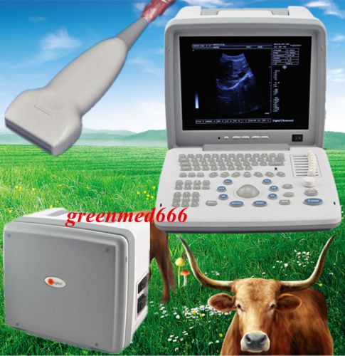 2015 VET Veterinary Ultrasound Scanner Digital Machine + 7.5Mhz Linear Probe 3D