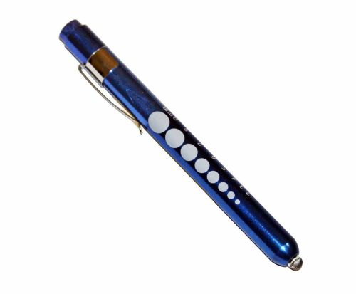 (100) professional medical diagnostic penlights with pupil gauge blue for sale