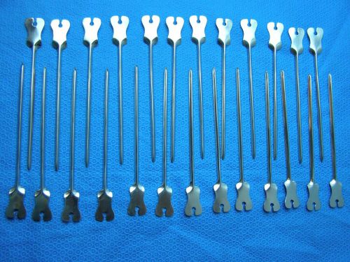 25 Pieces Butterfly Probe 6&#034; Grooved Director Surgical Veterinary Instruments