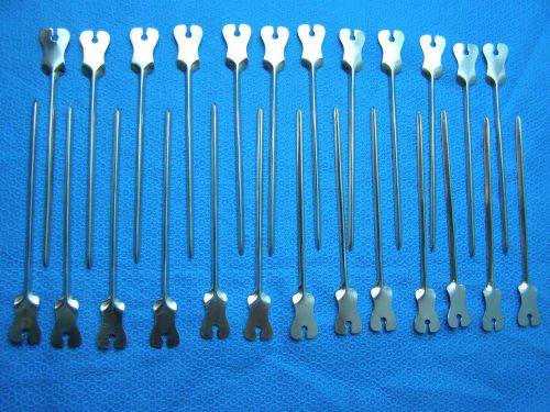 25 Pieces Butterfly Probe 6&#034; Grooved Director Surgical Veterinary Instruments