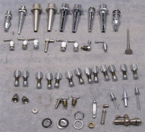 Lot of perforated nipples &amp; syringe heads for sale