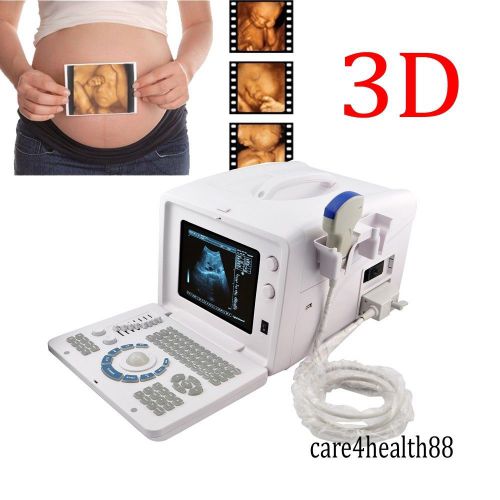10-inch svga portable digital ultrasound machine scanner system convex probe+3d for sale