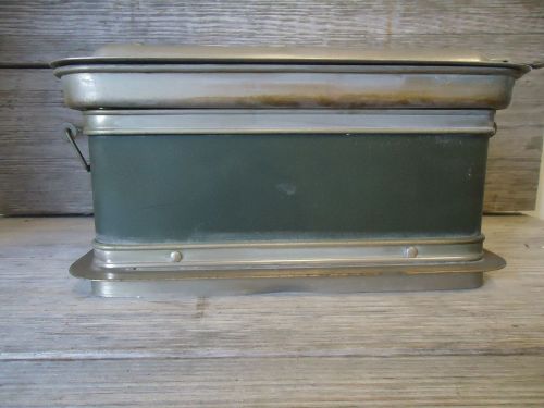 Vintage Field Hospital Use  Medical Sterilizing Tray With Lid Possibly WWII