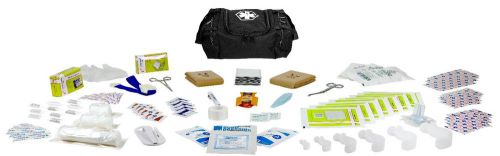 Mini first responder paramedic trauma bag fully stocked-tactical black for sale