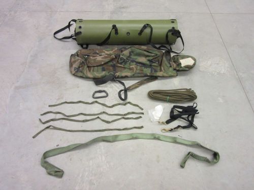 SKEDCO SLED SKED STRETCHER MILITARY MEDIC RESCUE BACKPACK CAMO DEER CARRIER USED