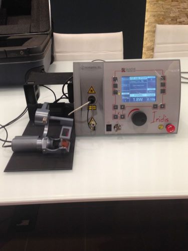 Quantel Iridis 810nm Red Laser Photocoagulator w Haag Slit Lamp Attachment