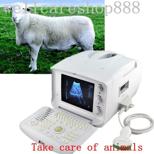 Portable veterianry ultrasound scanner machine + convex + 3d software pregnant for sale