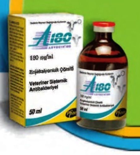 ZOETIS A-180 50ml 18% danofloxacin mesylate enj VETERINARY used only in animal