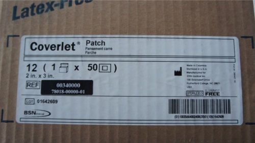 Converlet patch adhesive dressing latex free 2in x 3in case of 600 (12box x 50) for sale