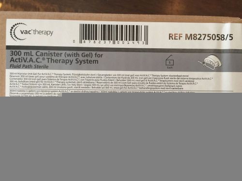 4 new kci 300 ml canister (with gel) for activ.a.c. therapy system m8275058 for sale