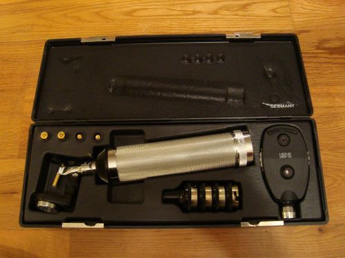 HEINE Made in Germany Otoscope &amp; Opthalmoscope Set w/Case 6515-00-550-7199