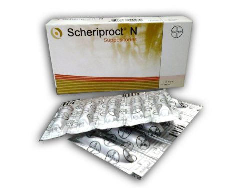 Hemorrhoid Rectal Suppositories Scheriproct N Hemorrhoid Pain Relief 10 Sup.