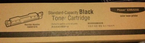 1 New Xerox Phaser 6300/6350 Standard Capacity Black Toner Cartridge Manf Seal
