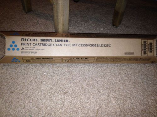 Genuine Ricoh Savin Lanier Cartridge CYAN MP C2550/C9025/LD525C 841281 C2530