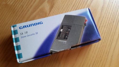 Grundig Steno Sh 10 Cassette 30 Diktiergerat + 5x60min + 5x30min Casette