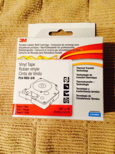25 pack dymo rhinopro industrial label tape plv-red-3/8 for sale