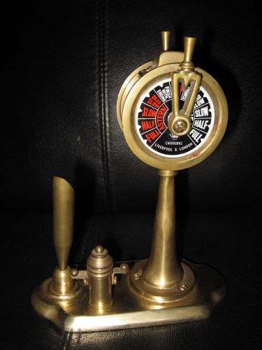 Chadburns Liverpool &amp; London Brass Telegraph Pen Holder Desk Accessory