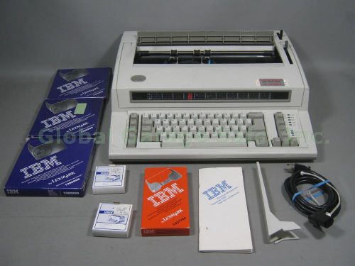 Vtg IBM Personal Wheelwriter 6781 Typewriter W/ Manual +Lexmark Ribbon Cassettes