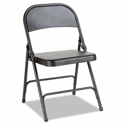 Alera Steel Folding Chair, Graphite, 4/Carton (ALEFC94B)