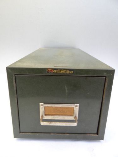 Vintage Retro Art Steel Sales Co Steelmaster Card Cabinet Catalogue Filing Box