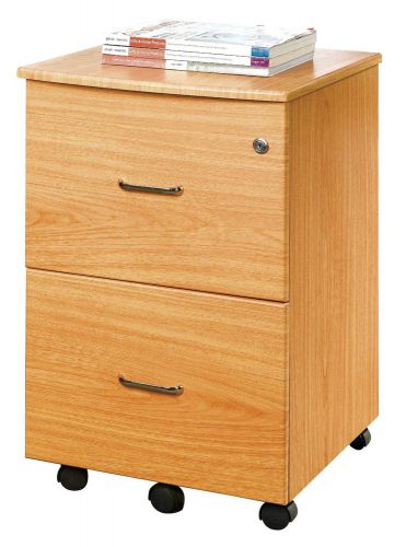 Techni mobili two drawer file cabinet oak finish for sale