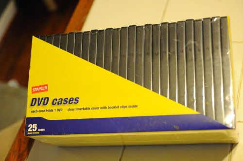 24 Blank unused DVD Cases