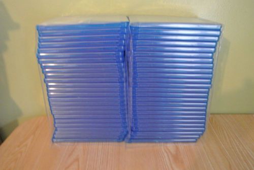 50 Empty Standard Blue Replacement Boxes/Cases for Blu-Ray DVD Movies