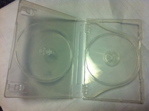 52 new 27mm multi-4 quad dvd cases,patented m-lock hub, super clear, db27-4b-fmn for sale