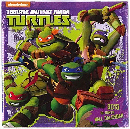 NewTeenage Mutant Ninja Turtles- 2015 12 Month Wall Calendar 10x10 Kids Bedroom